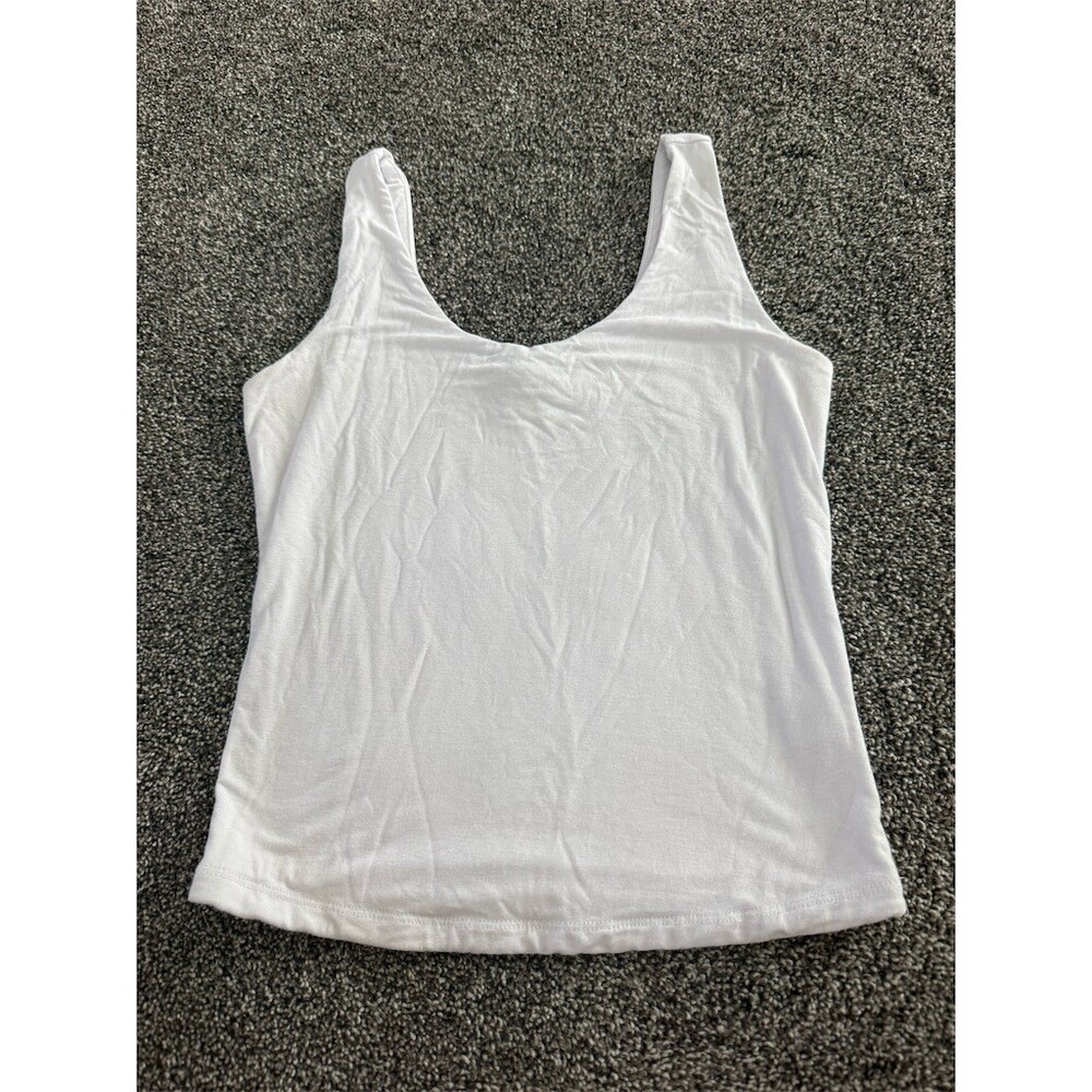 Becool Los Angeles Tank Top Womens Size M White Scoop Neck Sleeveless